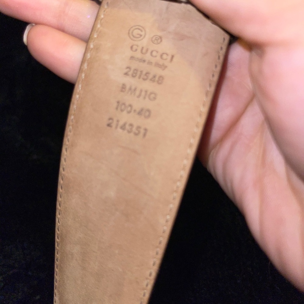 Pink Gucci belt